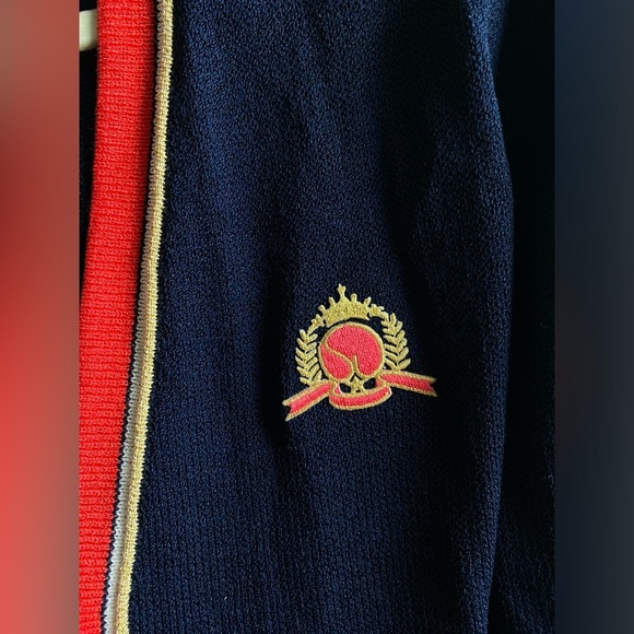 ST. JOHN Jacket Women’s Medium Made in the USA Academia Wool Cardigan Sweater - Picture 3 of 14